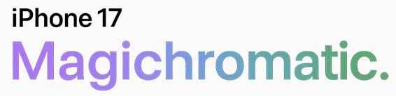 iPhone 17 megachrometic